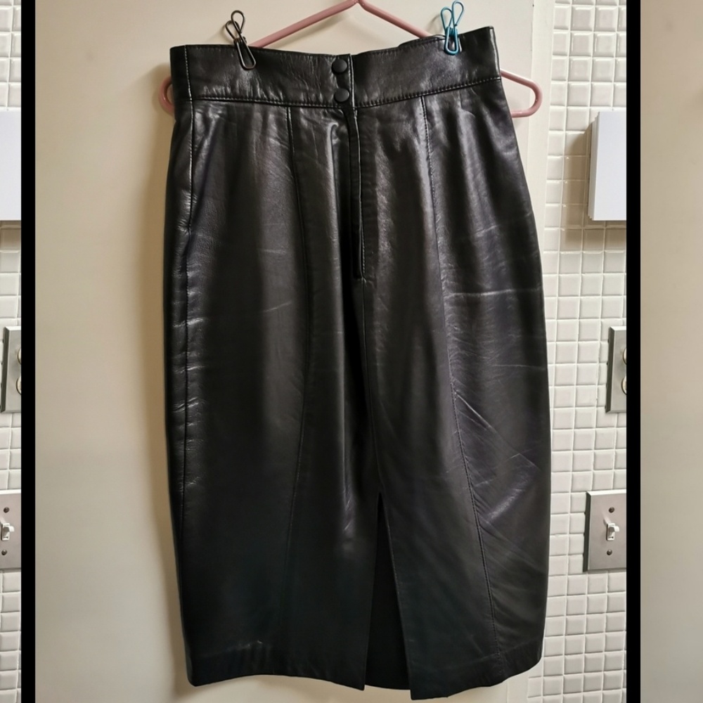 Black Leather skirt